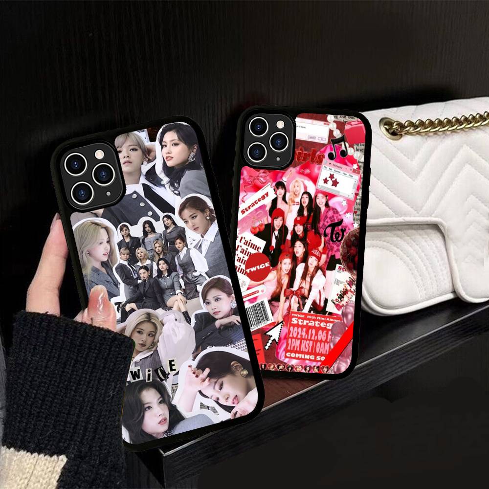 Kpop T-TwiceS Phone Case For IPhone 17 Air 16 14 15 Pro Plus 13 12 11 Pro Max PC+TPU Back Cover
