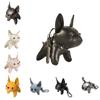Cartoon Chubby Leather Keychain Cute Car Keyring Unique Dog Pendant  Friend
