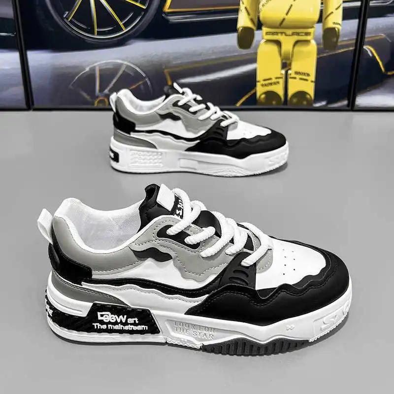 Fashion Plataform Lace-up Shoes Size 44 Vulcanize Women's Gray Sneakers Women's Lace Basketball Sports High-tech Loufers Retro Play