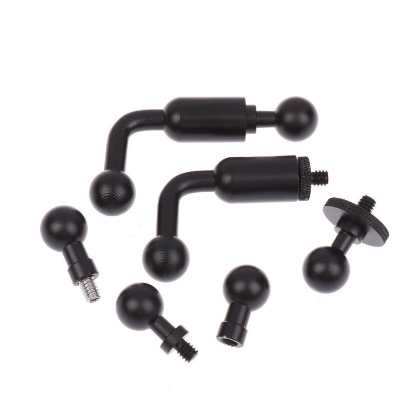 1/3Pcs For 13 12 Insta360 Action 5Pro Pocket 3 Holder Socket Arm Connector Phone Stand 17Mm Ball Head Adapter Mount 1/4" Screw
