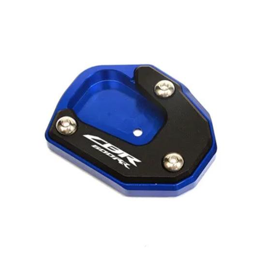 For HONDA CBR600RR CBR 600RR 2007-2022 2021 2020 Motorcycle Valve Cap & Kickstand Foot Side Stand Extension Pad Support Plate