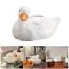Animal Ornament Resin Duck Tissue Box Water-proof Duck Shaped Tissue Dispenser  Tabletop Decoration