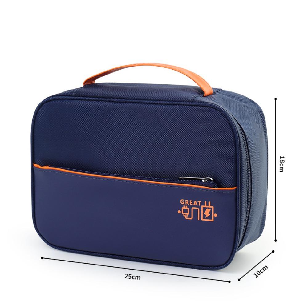Portable Data Cable Storage Bag Waterproof Electronic Organizer Box Digital Storage Pouch
