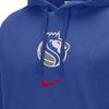 Nike NBA Sacramento Kings Club Fleece City Edition Printed Long Sleeve Hoodie Men Hoodies Blue FB4841-495