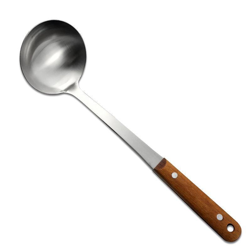 

Лопатка с деревянной ручкой, кухонная утварь, кухонная утварь, лопаточка для жарки, бытовая ложка для супа с защитой от ожогов 02