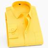 Men's Classic Standard-fit Long-sleeve Formal Business Twill Shirt