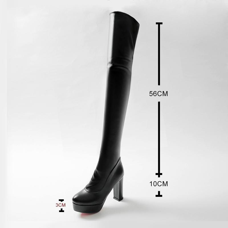 Fashion Fashion Platform Over The Knee Boots Women Sexy Super High Heels Shoes Woman Party Long Boot Female Botas