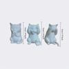 Super Cute Creative Simulation Three No Cats, No Evil Visible, If Not Obedient, Don't Speak ", Very Suitable for Home Decoration