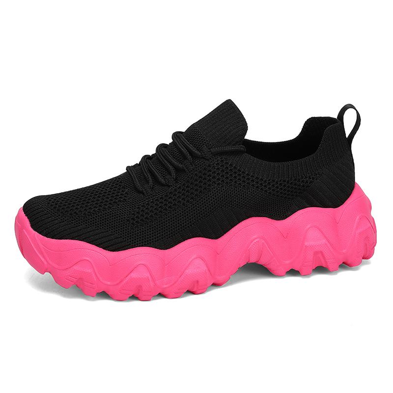 Women's Mesh Running Shoes Soft Non Slip Soles Shock-absorbing Running Shoes Outdoor Fitness Casual Fashionable Women's Shoes