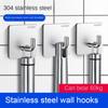 Wall Hook Hanger Adhesive Key Holder Towel Shelf Robe Storage Rack Multi-purpose Sticky Load-bearing for Home Kitchen