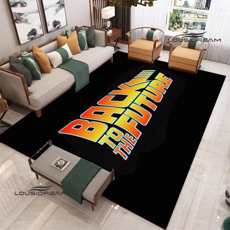 Movie Back To The Future printed carpet Living room bedroom non-slip carpets Yoga mat Outdoor carpet kawaii rug birthday gift