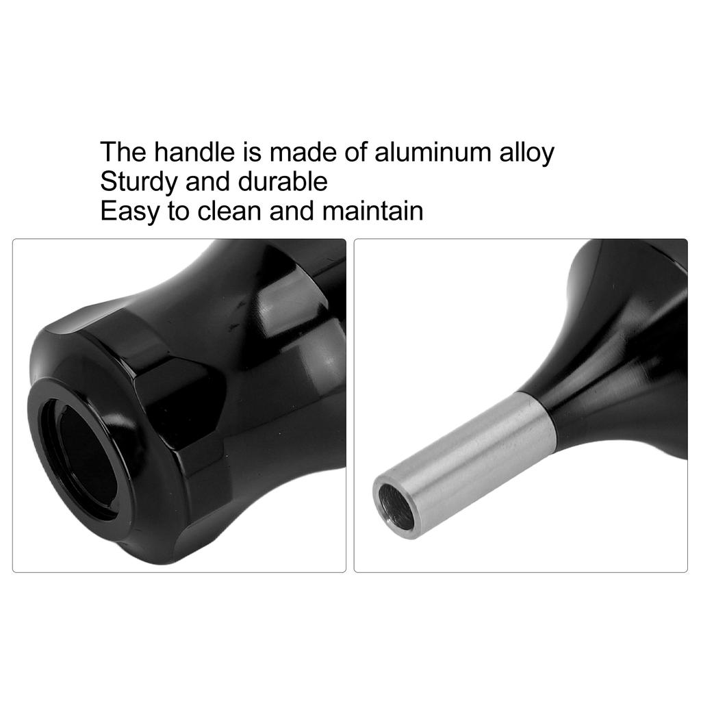 Tattoo Cartridge Grip Aluminum Alloy Lightweight Work Stable Large Friction Tattoo Supplies for Salon