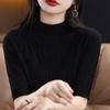 Women Knit T-shirt Summer Knitted Shirt Short Sleeve Tees Spring Pullover Knit Tops