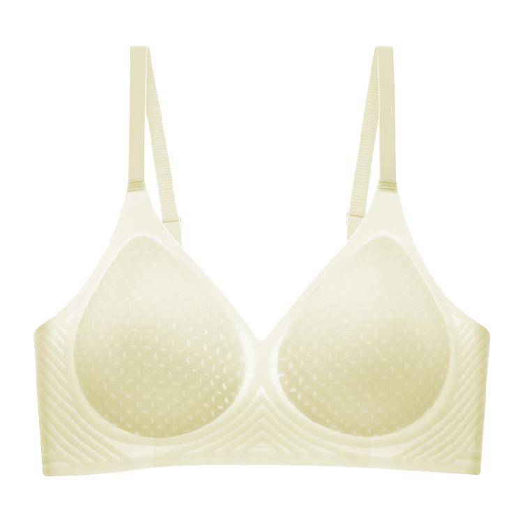 Clothes, Jelly Strips, Breathable Sleep, No Traces, No Steel Rings, Nude Women's Fixed Cup, Double Breasts, Beautiful Back Bra Women