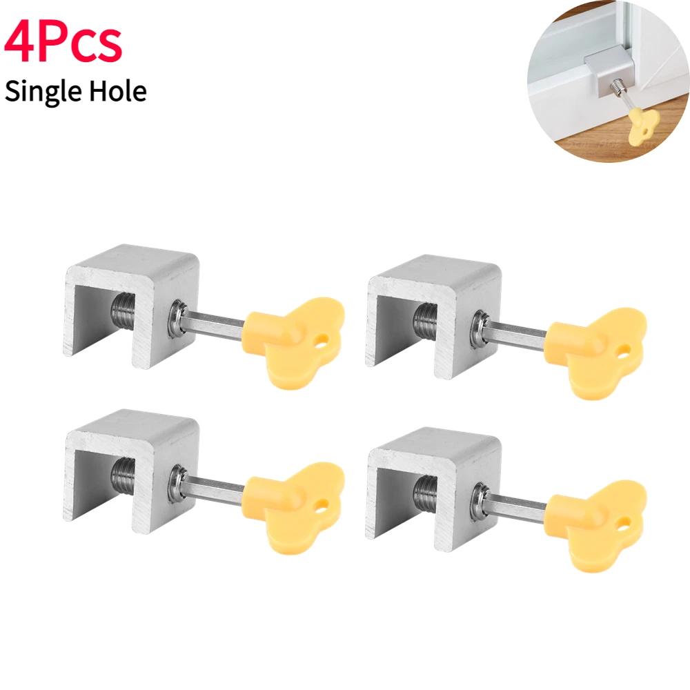1-10Pcs Window Lock Security Lock Limit Sliding Door Windows Restrictor Child Safety Anti-theft Door Stopper Home Improvement