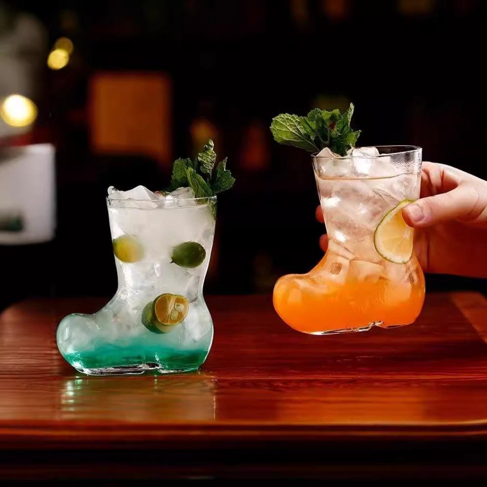 Transparent Boots Glasses Cup 380ml Wine Glasses Personalized Cocktail Cup  Gift