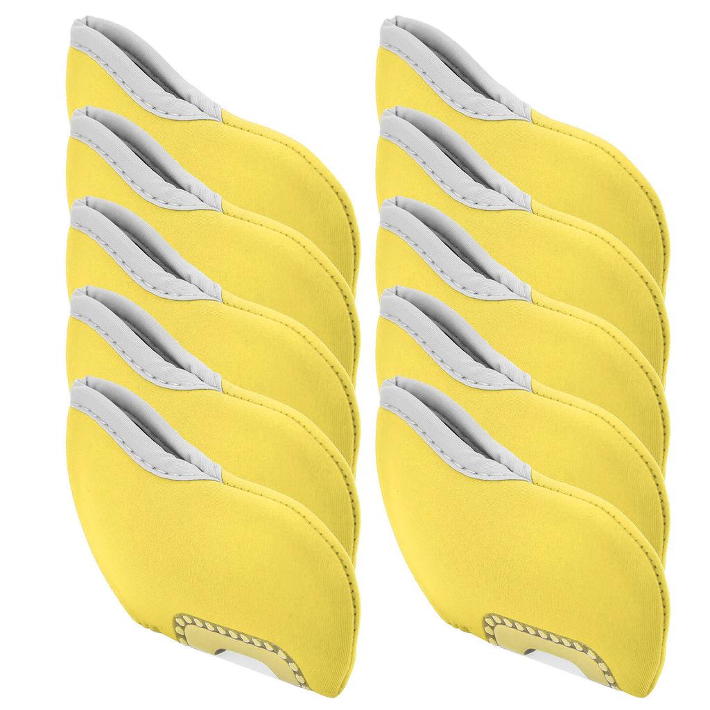 10Pcs Golf Putter Head Cover Iron Club See Through Window Covers Putter Protector