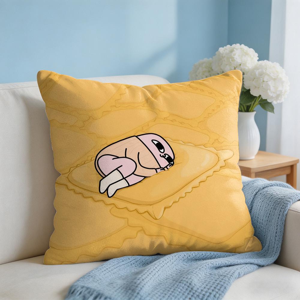 FUNNY Cartoon KKETNIPZ Cushion Cover Square Pillow Bedroom Sofa Leisure Comfort Living Room Home Decoration X