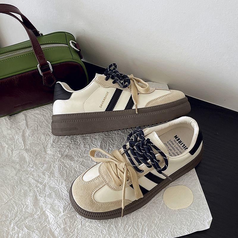 Retro board shoes women's autumn new sports versatile comfortable platform niche Forrest training shoes