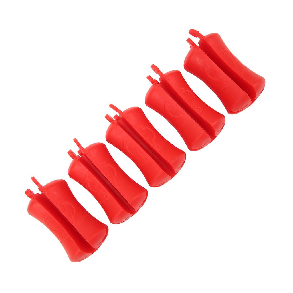 5PCS Portable Fishing Rod Fixed Ball Silicone Reusable Fishing Rod Beam Binding Fastener for