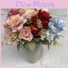 Bouquet di Fiori di Seta 6 Teste di Peonia Matrimonio Decorazione per la Casa Con Design Realistico Per Fotografia