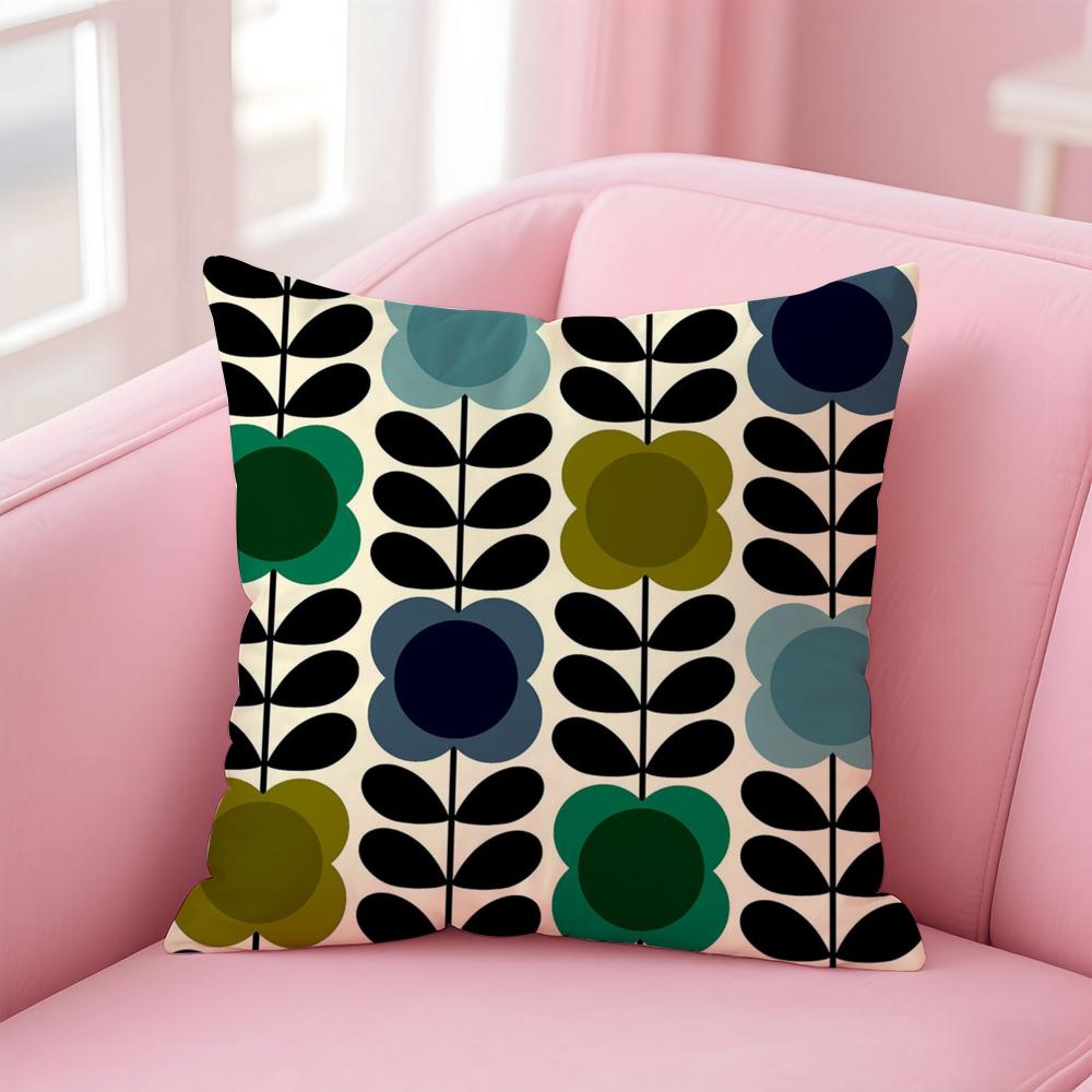 

Orla Kiely painting arter Cushion Cover Comfortable Reversible Pillow Cover Ideal for Car Sofa Bedroom & Beyond 45cmx45cm