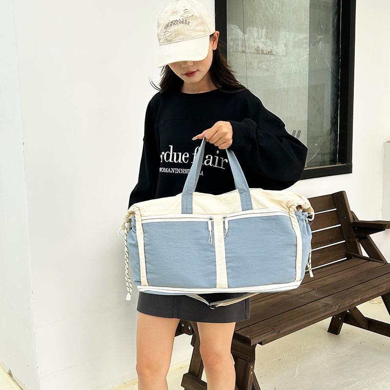 Extensible Large Capacity Shoulder Bag Women's Dry and Wet Separate Travel Bag Short Distance Duffel Bag