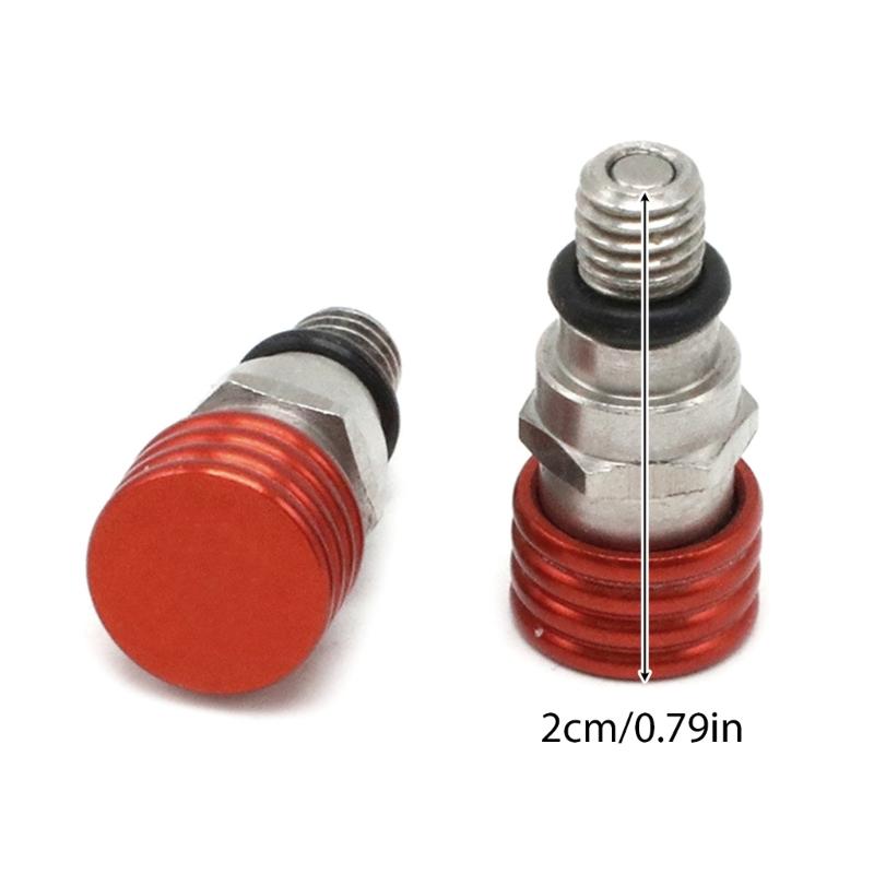 1 Pair M5 0.8mm Fork Air Bleeder Pressure Relief for Valve Motocross Dirt Bike Motorcycle