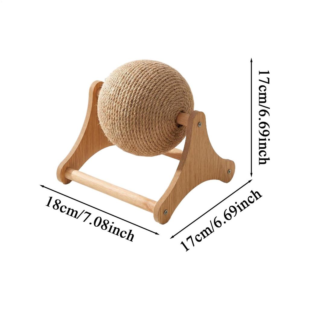 Sisal Cat Scratching Board Cat Claw Grinding Ball Durable Cat Tree Cat Interactive Toy for Small Medium Large Kitten Bunny