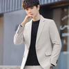 Men's Slim Fit Light Luxury Casual Jacket - Korean Style, Handsome Spring/Summer Small Suit