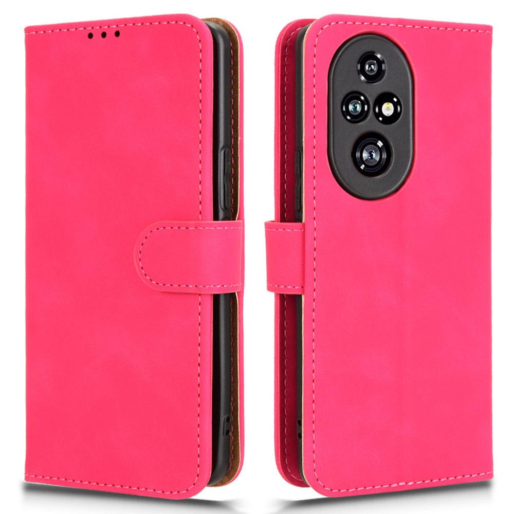 For Honor 200 Pro 5G Case Wallet PU Leather Skin-Friendly Phone Cover