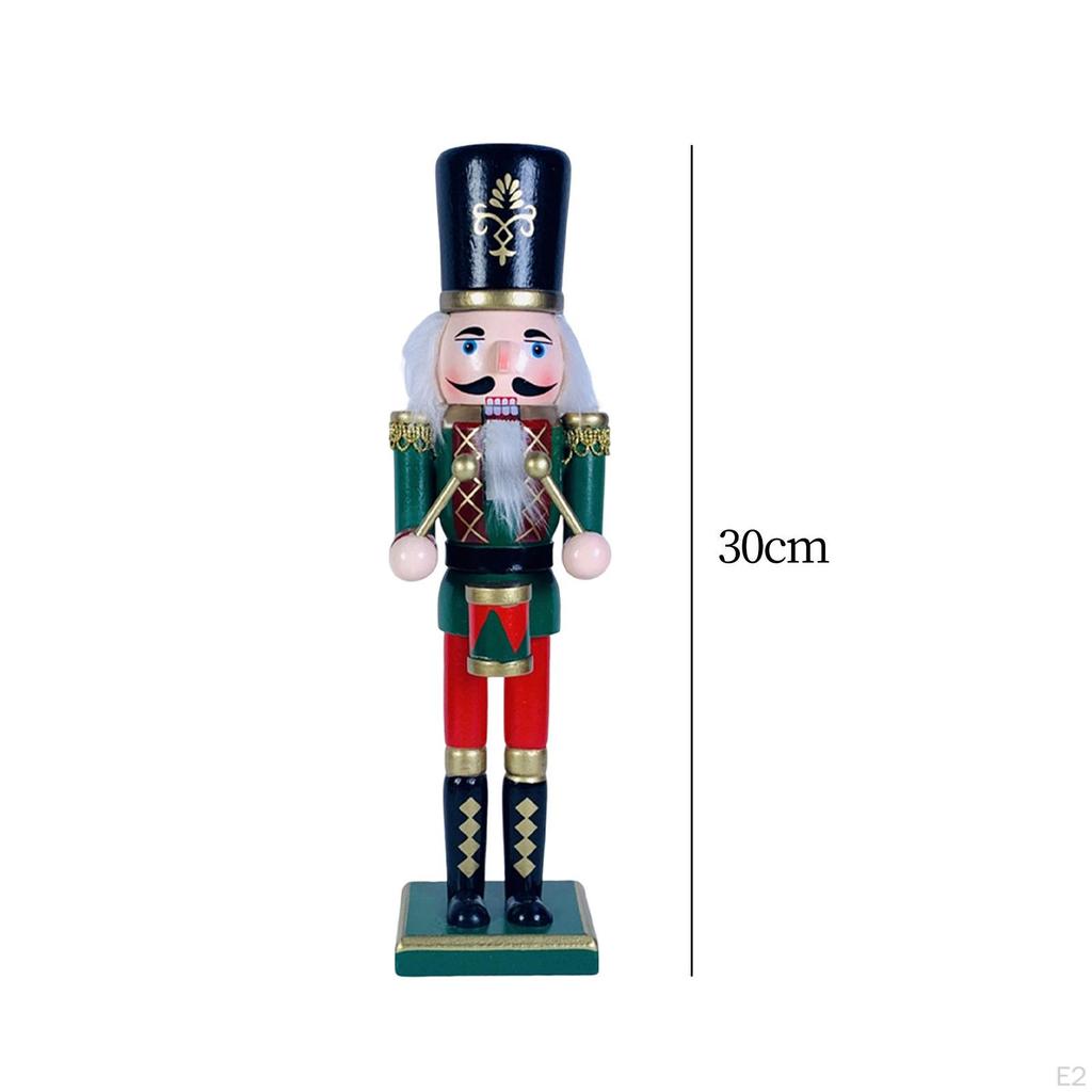 Nutcracker Soldier Figurine Party Favors Sculpture for Bookshelf Desktop