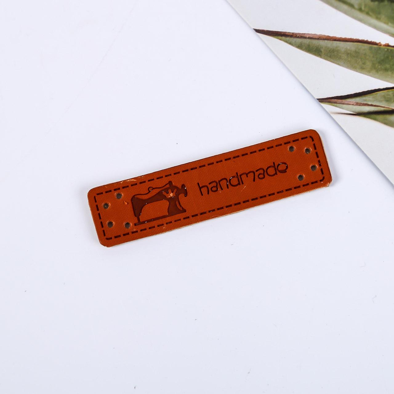 

Патч из ПУ кожи для джинсов с напечатанным узором товарного знака