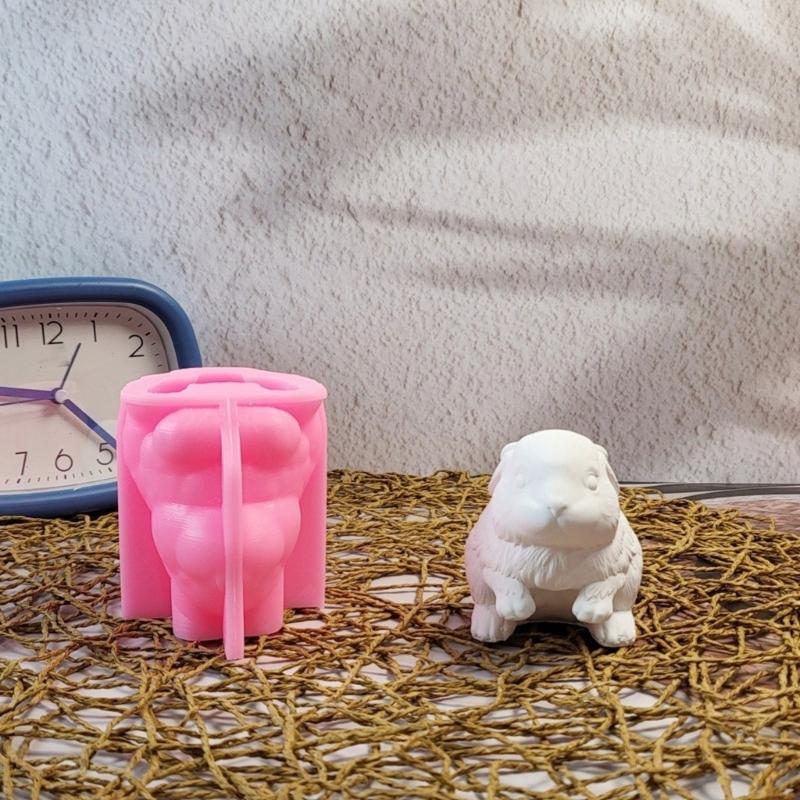 3D Hasenformen Gussformen Gipsformen Tier Silikonform Epoxidharzformen Ornamentformen Gussformen