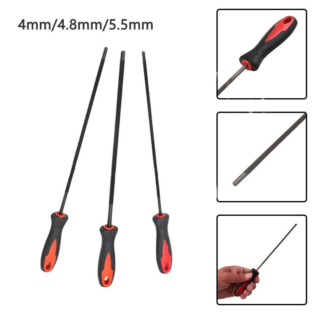 Grinding Saw Chain Files Polishing Sawing File Professional Chainsaw Round Files  Woodworking