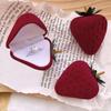 Popular Strawberry Jewelry Boxes Fashion Red Ring Box Strawberry Ring Box  Christmas