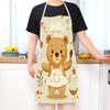 1 pièce Grande couleur unie Fond Motif Cœur Romantique Tablier, Décoration Maison Vêtement de Cuisine, Sans Manches Durable Lavable Unisexe Tablier de Cuisine,