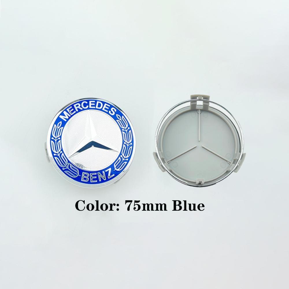 4Pcs -ZZZ-75mm Car Wheel Center Logo Hub Cap For Mercedes Benz AMG C207 C218 A207 C117 CLA CLS E Class W212 S212 X166 W176 W205