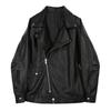 2024 Retro Cocoon-Shaped Motorcycle Leather Jacket – Spring/Autumn Collection
