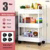 Miling 5-Tier Mobile Storage Cart