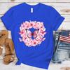 New Breast Cancer Awareness Flowers Butterfly Print T Shirt Women Men Short Sleeve Tops Tees Summer Fashion Loose Casual T-Shirt