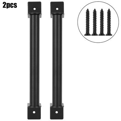 Carbon Steel Barn Door Handle Heavy Duty Pull Handle for Sliding Door Closet