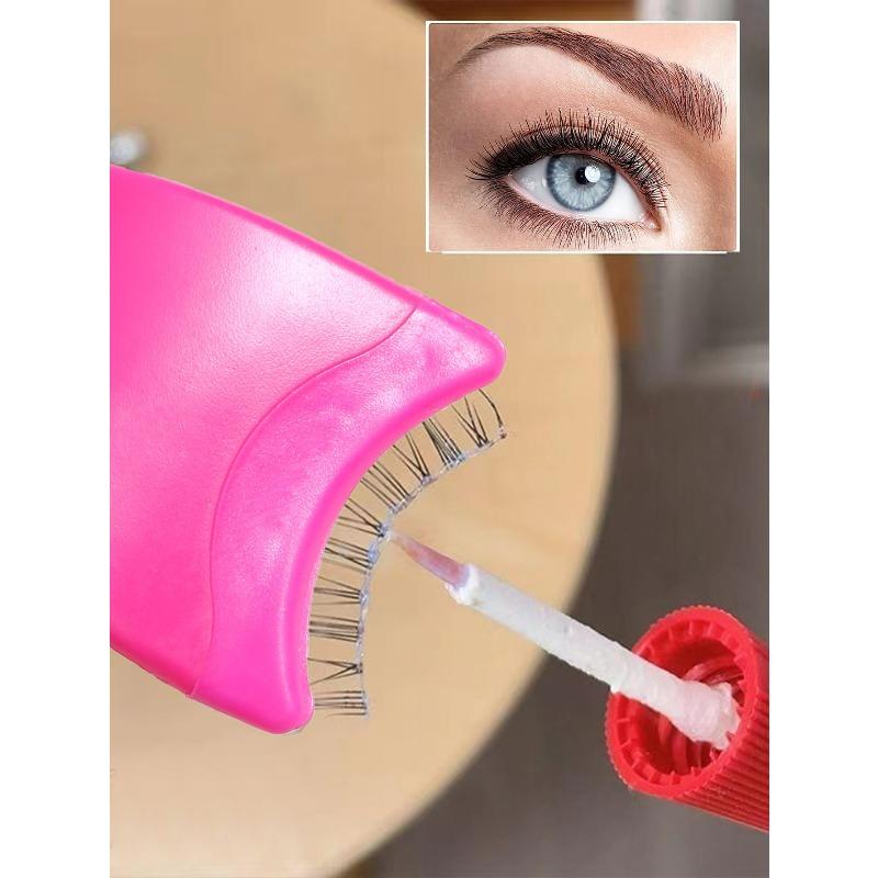 1pc False Eyelash Applicator Tweezer For Convenient Application Of Fake Eyelashes, Glue, And Using As Hair Clip, Beauty Tool