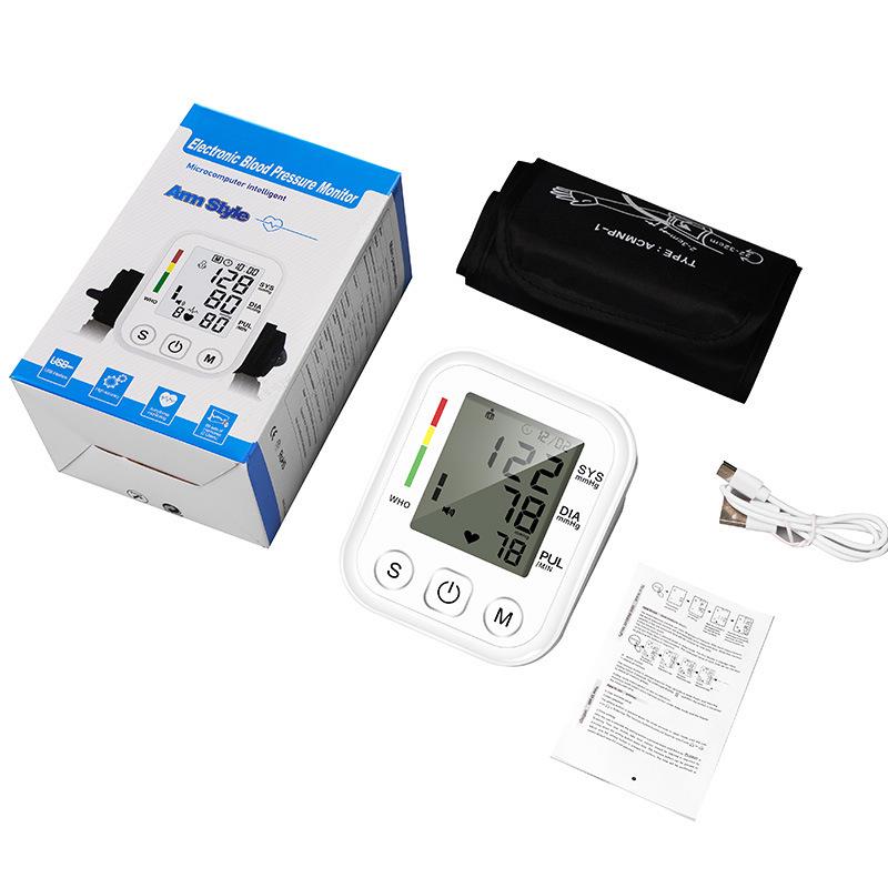 Multilingual Digital Arm Blood Pressure Monitor: English, Russian, Thai