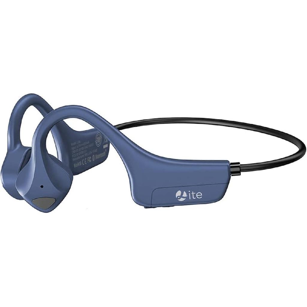 Bone Conduction Headphones Open-Ear Bluetooth 5.0, IP65 Waterproof Wireless Sport Headset with 8H Playtime, Secure Fit for Running/Cycling/Gym, HD