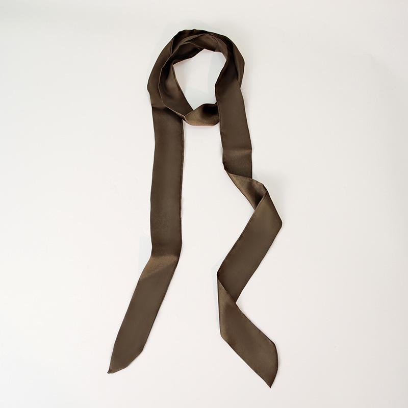 Elegante Sciarpa in Seta Raso 200cm: Accessorio Sottile, Lungo e Stretto da Donna per Capelli, Collo, Borsa o Cintura