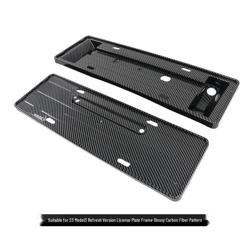 Snap-on Full License Plate Holder for 2023 Tesla Model 3 - Modified Accessory.