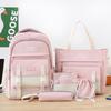 School Bag Primary School Students Children's School Backpack Junior High School Students Middle School Students Five Piece Backpack