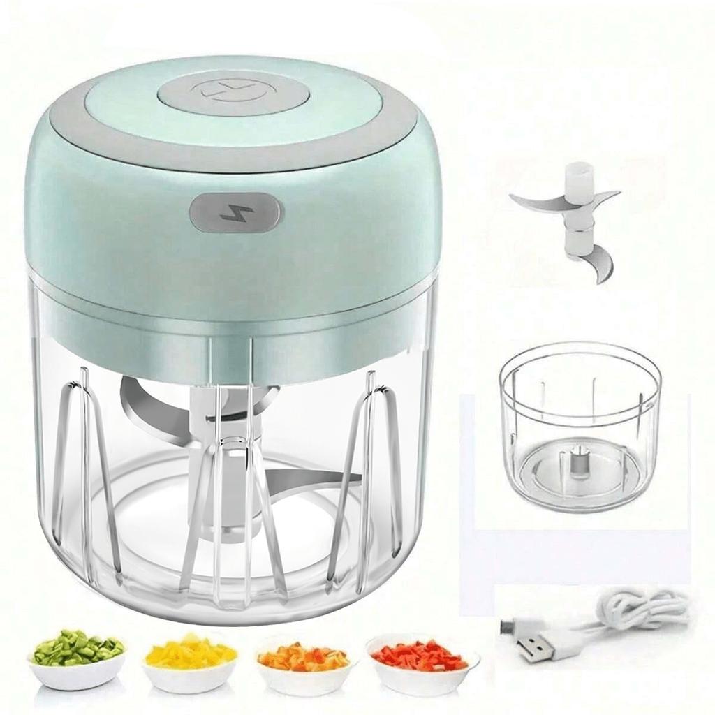 250 ml USB Elektrisk Mini Vitlökshackare, Kraftfull Köttkvarn Och Grönsakskross Hållbara Och Robusta Köksredskap För Att Krossa Vitlök, Ingefära Och Mer