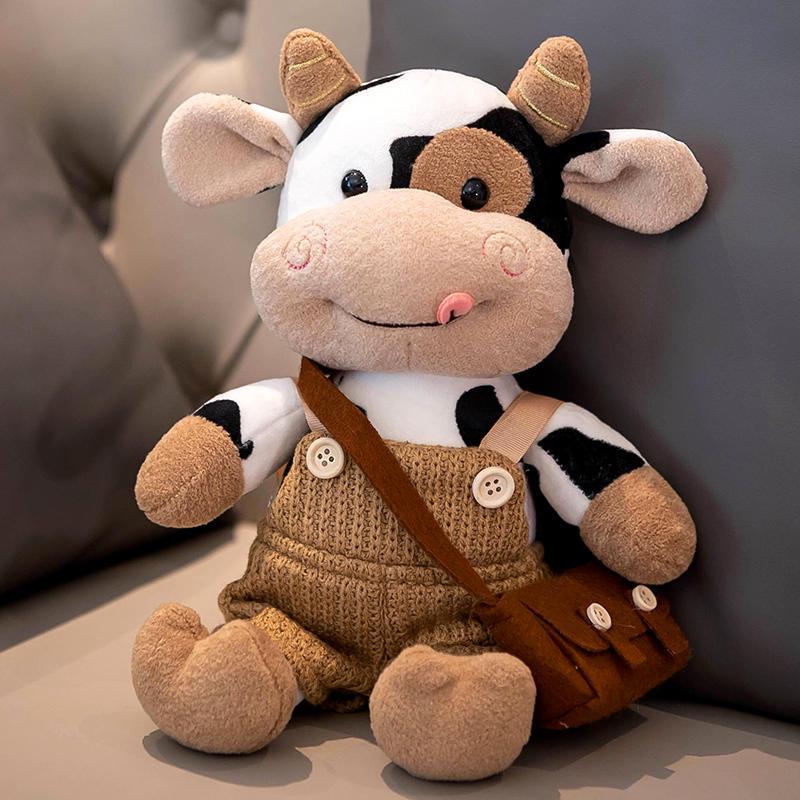 Zodiac Year of the Ox Plush Toy: Cute Cow Doll New Year Gift for Girls